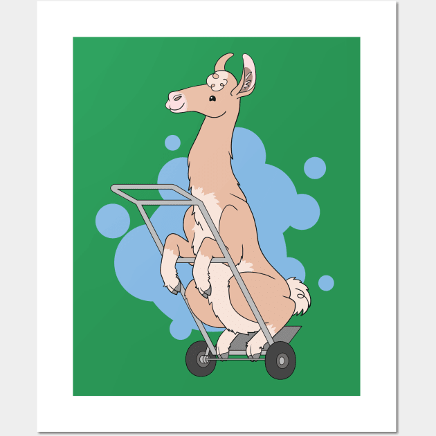 Dolly Llama Wall Art by ItsLydi